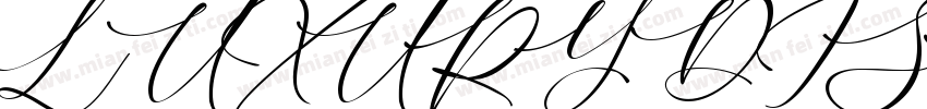 LUXURY DISPLAY FONT字体转换